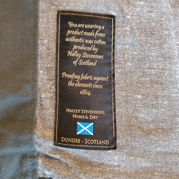 Levi’s X Halley Stevensons of Scotland: Tin Cloth Chore Coat in Evergreen - Picture 8 of 9
